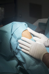 Knee surgery surgical operation