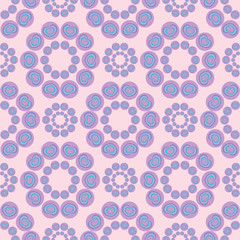 Color hearts seamless vector pattern