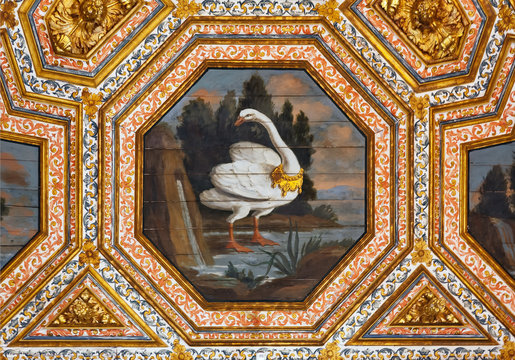 Wall paintings in Palacio da Vila de Sintra - Sintra, Portugal