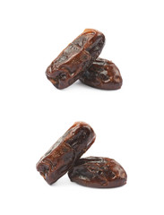 Dried date fruit isolated