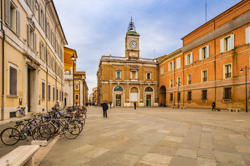 Fototapeta premium main square in Ravenna in Italy