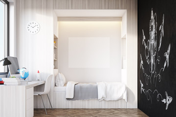 Room of a child, unisex, rocket