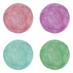 Set of vector watercolor backgrounds