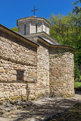 Fototapeta na wymiar Panoramic view of Temski monastery St. George, Pirot Region, Republic of Serbia