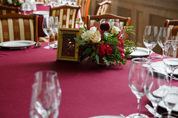 red wine flower arrangement