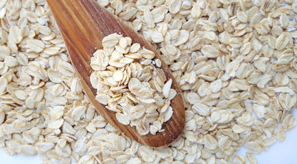 Oat flakes background