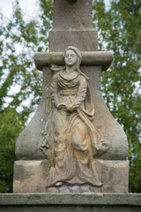  Woman sculpture in sandstone. Cervena Voda