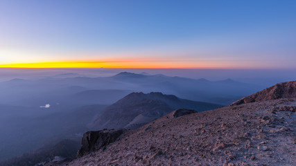 Fototapeta premium Sunset at Lassen Peak