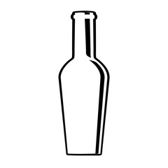 glass bottle wine design vector illustration eps 10