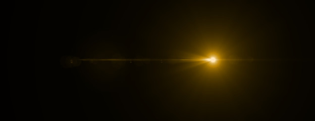 Fototapeta premium Lens flare effect. 3D rendering