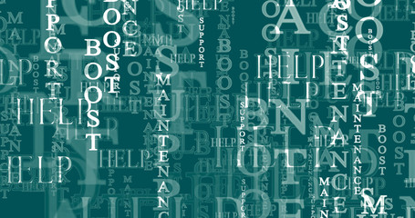 Poster template for advertisement maintenance. Text graphics.