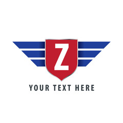 Fototapeta premium Initial Letter Z Shield Icon Design Logo Template