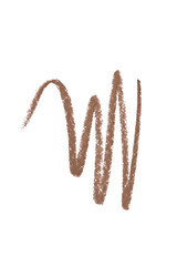 Brown color eye liner pencil strokes on background