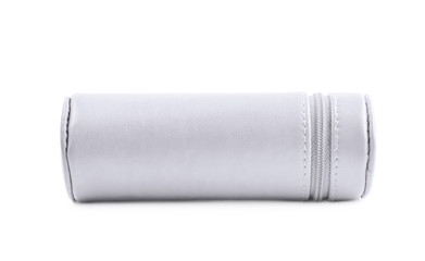 Cylindrical pencil case isolated