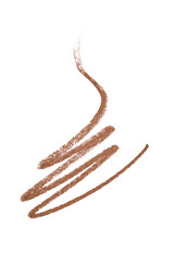Brown color Cosmetic eye liner pencil strokes