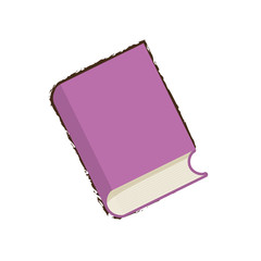 sketch purple book learning  vector illustration eps 10