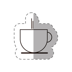 coffee cup beverage hot line vector illustration eps 10