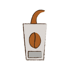 skecth cup coffee to go vector illustration eps 10