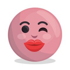 face emoticon character icon vector illustration design