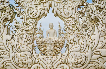 White buddha statue,Wat Rong Khun,Thailand