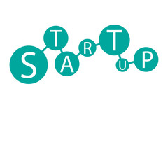 Startup Text with plain background