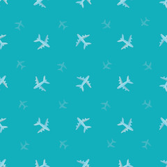Fototapeta na wymiar seamless pattern with airplanes.vector illustration.