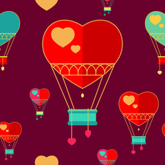 seamless pattern of balloons