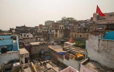 Roof top view in holy city Varanasi