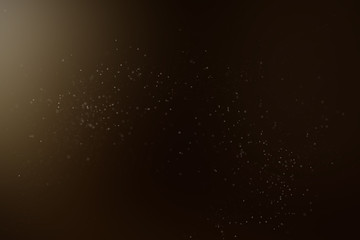 Abstract Dust Particle Background with Light Leak with Narrow Depth of Field