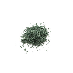 Green color Face make up powder on background