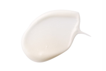 Pearl Cosmetic cream in abstract shape on background