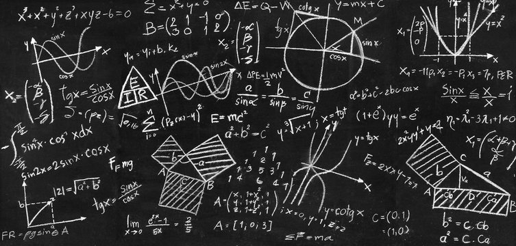  Physical and mathematical sciences for the engineer drawing on the chalkboard