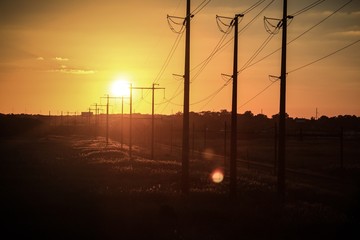 Fototapeta na wymiar Sunset Silhouette