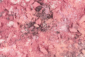 Abstract background texture with vibrant pink makeup powder