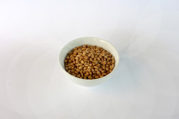  a bowl of spill fried soybean