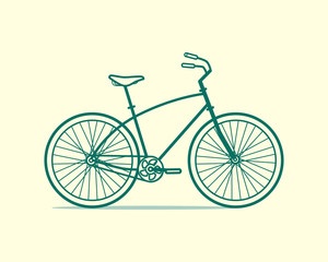 Fototapeta na wymiar Bicycle flat icon