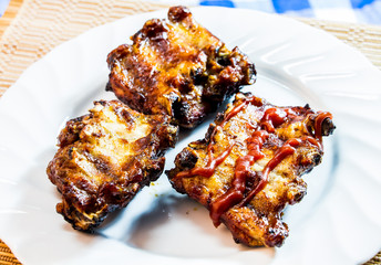 roasted pork ribs