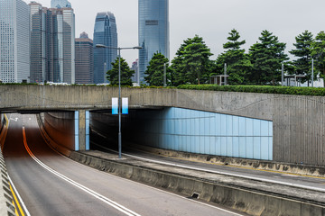 urban traffic road with cityscape in modern city of China.