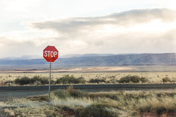 Desert Highway Landscape in Arizona
