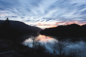 Sunset on the Columbia River