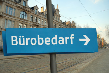 Obraz premium Schild 211 - Bürobedarf