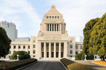 Fototapeta na wymiar Japan Parliament Building 