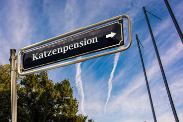 Schild 110 - Katzenpension