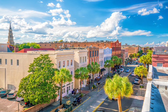 Historical downtown area of  Charleston