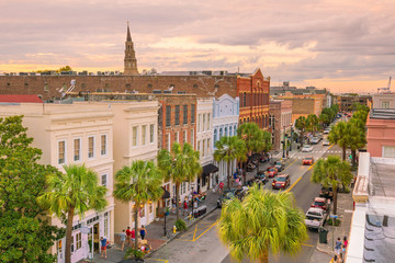 Naklejka premium Charleston, Karolina Południowa, USA