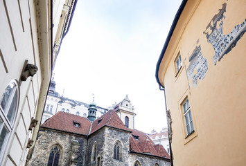 Old Town ancient architecture in Prague, Czech Republic