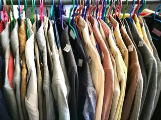  The Secondhand clothes in the market