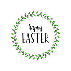 Happy Easter lettering.