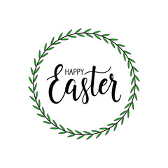 Obraz premium Happy Easter lettering.