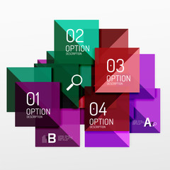 Vector square abstract background